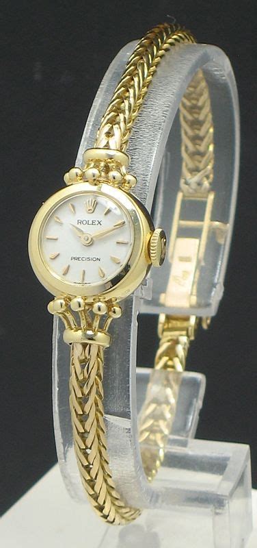 rolex precision gold ladies